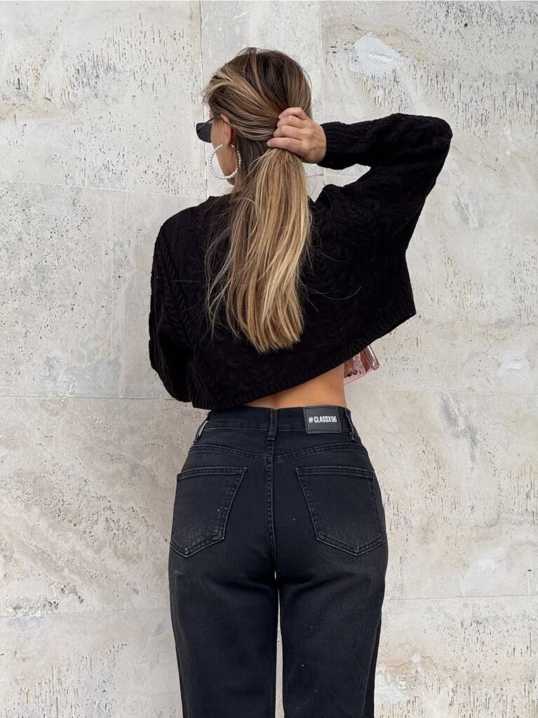 BelModa Black Straight Jeans